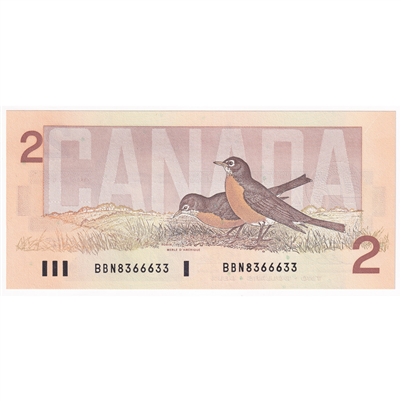 BC-55b 1986 Canada $2 Thiessen-Crow, BBN, CUNC