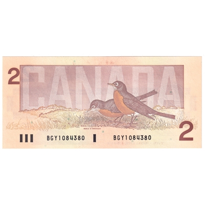 BC-55b 1986 Canada $2 Thiessen-Crow, BGY, CUNC