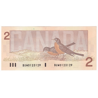 BC-55b 1986 Canada $2 Thiessen-Crow, BUW, UNC