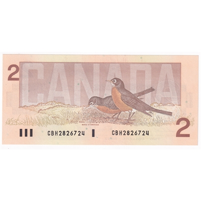 BC-55b 1986 Canada $2 Thiessen-Crow, CBH, UNC