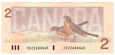 BC-55b-i 1986 Canada $2 Thiessen-Crow, EBZ, CUNC