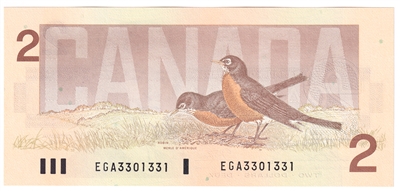BC-55b-i 1986 Canada $2 Thiessen-Crow, EGA, CUNC