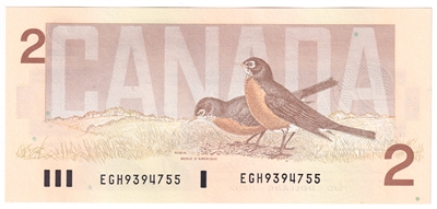 BC-55b-i 1986 Canada $2 Thiessen-Crow, EGH, CUNC
