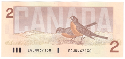 BC-55b-i 1986 Canada $2 Thiessen-Crow, EGJ, CUNC