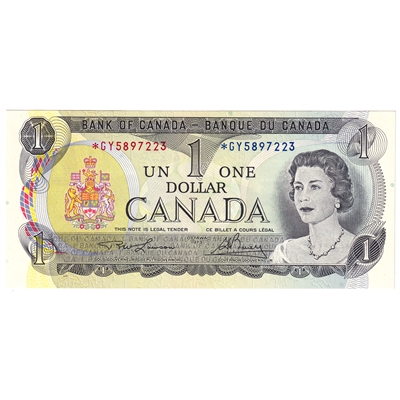 BC-46aA 1973 Canada $1 Lawson-Bouey, *GY, UNC