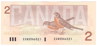 BC-55b-i 1986 Canada $2 Thiessen-Crow, EGN, CUNC