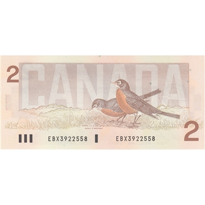 BC-55cA-i 1986 Canada $2 Bonin-Thiessen, EBX, CUNC