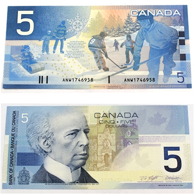 BC-62a 2001 Canada $5 Knight-Dodge, ANW, UNC