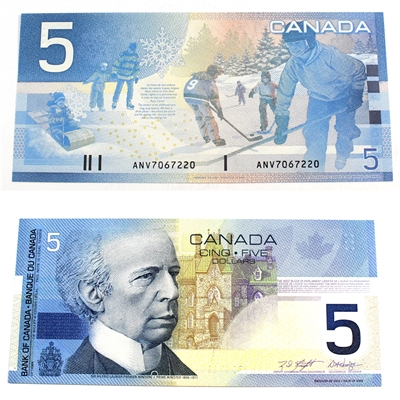 BC-62a 2001 Canada $5 Knight-Dodge, ANV, UNC