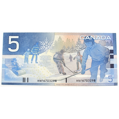 BC-62a-i 2003 Canada $5 Knight-Dodge, HNF, CIRC