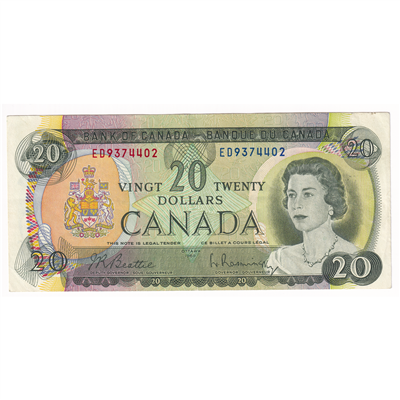 BC-50a 1969 Canada $20 Beattie-Rasminsky, ED, EF