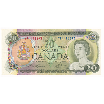 BC-50b 1969 Canada $20 Lawson-Bouey, YF, Circ