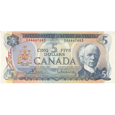BC-48a 1972 Canada $5 Bouey-Rasminsky, CA, AU-UNC