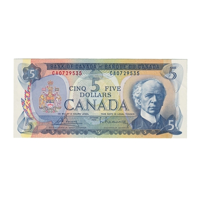 BC-48a 1972 Canada $5 Bouey-Rasminsky, CA, UNC