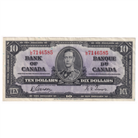 BC-24b 1937 Canada $10 Gordon-Towers, L/D, VF-EF