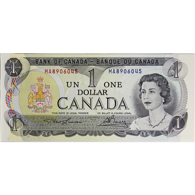 BC-46a 1973 Canada $1 Lawson-Bouey, MA, CUNC