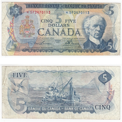 BC-48bA 1972 Canada $5 Lawson-Bouey, *SP, F