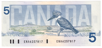 BC-56a 1986 Canada $5 Crow-Bouey, ENA, AU