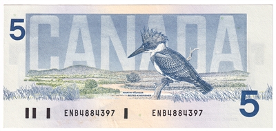 BC-56a 1986 Canada $5 Crow-Bouey, ENB, AU