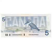 BC-56a 1986 Canada $5 Crow-Bouey, ENC, CUNC