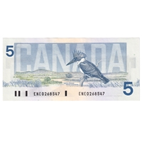 BC-56a 1986 Canada $5 Crow-Bouey, ENE, UNC