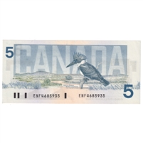 BC-56a 1986 Canada $5 Crow-Bouey, ENF, UNC