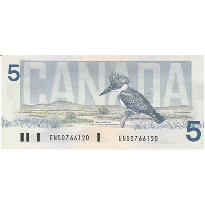 BC-56a 1986 Canada $5 Crow-Bouey, ENS, AU