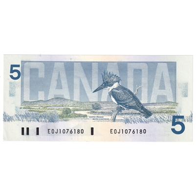 BC-56a-i 1986 Canada $5 Crow-Bouey, EOJ, AU-UNC