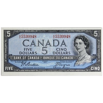 BC-39a-i 1954 Canada $5 Beattie-Coyne, R/C, AU