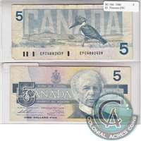 BC-56b 1986 Canada $5 Thiessen-Crow, EPC, F