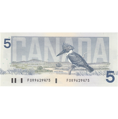 BC-56b 1986 Canada $5 Thiessen-Crow, FOK, UNC