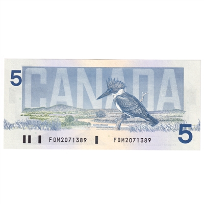 BC-56b 1986 Canada $5 Thiessen-Crow, FOM, UNC