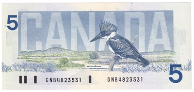 BC-56b 1986 Canada $5 Thiessen-Crow, GNB, CUNC