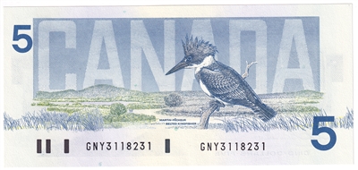 BC-56b 1986 Canada $5 Thiessen-Crow, GNY, CUNC