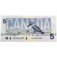 BC-56c 1986 Canada $5 Bonin-Thiessen, GOJ, Circ