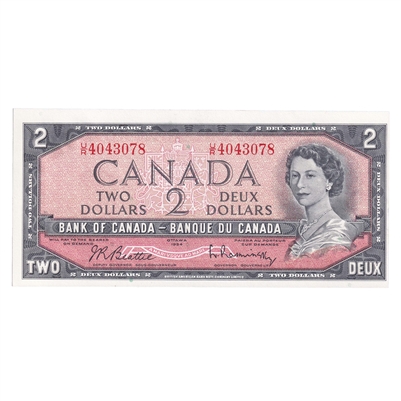 BC-38b 1954 Canada $2 Beattie-Rasminsky, U/R, CUNC