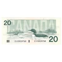 BC-58a 1991 Canada $20 Thiessen-Crow, EIC, CUNC