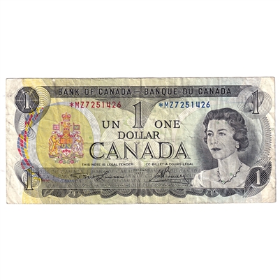 BC-46aA 1973 Canada $1 Lawson-Bouey, *MZ, F-VF