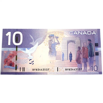 BC-68b 2008 Canada $10 Jenkins-Carney, BFB, CUNC