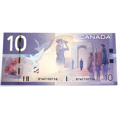 BC-68bA 2008 Canada $10 Jenkins-Carney, BTW (2.085M-2.105M), CUNC