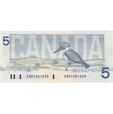 BC-56a 1986 Canada $5 Crow-Bouey, ENR, AU-UNC