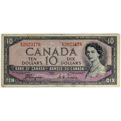 BC-32a 1954 Canada $10 Coyne-Towers, Devil's Face, E/D, F