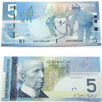 BC-67bA 2009 Canada $5 Jenkins-Carney, AAN (1.04-1.16), CUNC