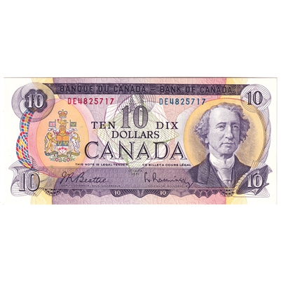BC-49a 1971 Canada $10 Beattie-Rasminsky, DE, UNC