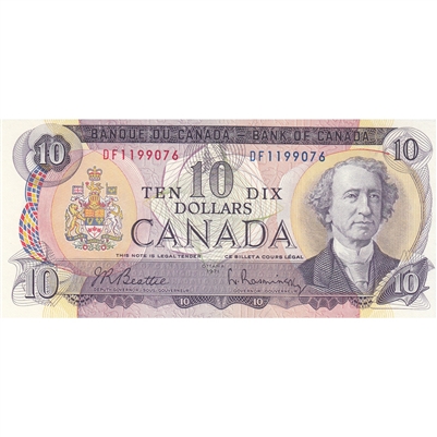BC-49a 1971 Canada $10 Beattie-Rasminsky, DF, CUNC