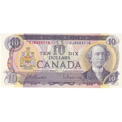 BC-49a 1971 Canada $10 Beattie-Rasminsky, DJ, UNC