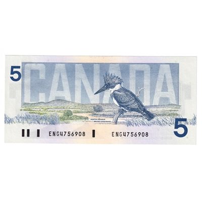 BC-56a 1986 Canada $5 Crow-Bouey, ENG, CUNC