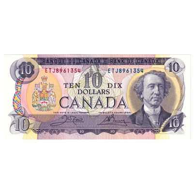 BC-49d 1971 Canada $10 Crow-Bouey, ETJ, AU-UNC