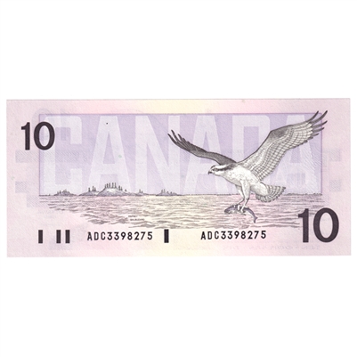 BC-57a 1989 Canada $10 Thiessen-Crow, ADC, CUNC