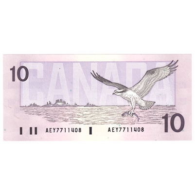 BC-57a 1989 Canada $10 Thiessen-Crow, AEY, UNC